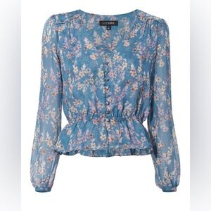 INTERMIX Clare Blouse Size L